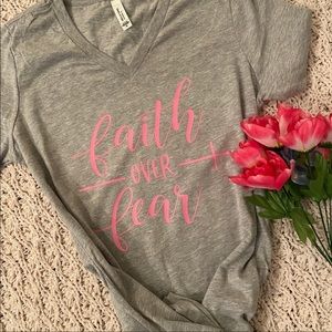 Soft faith over fear shirt